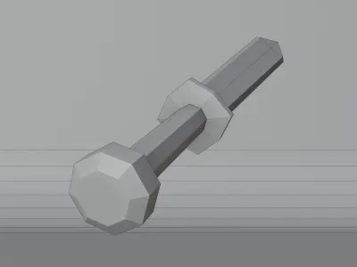 Medieval Sword  Free low-poly 3D model