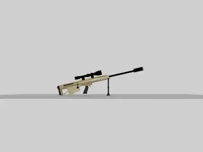 Barrett M95 Sniper 3D model