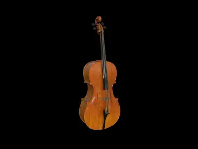 Cello Violin - PBR - Textured Low-poly 3D model