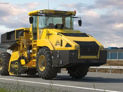 Bomag RS500 Recycler Soil Stabilizer 3D model