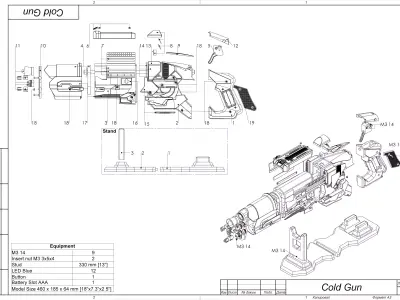 Cold Cannon - Legends Of Tomorrow - STL CAD - Commercial Use 3D print model