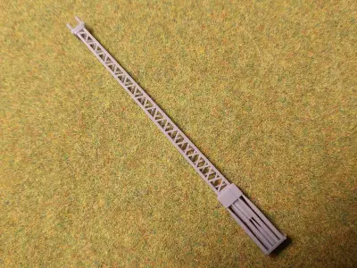 Openwork electric pole without lamp 1-87 resin 3D print model