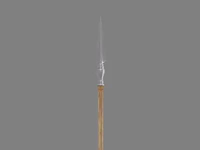 Spear sword with wooden handle 3D model purchase