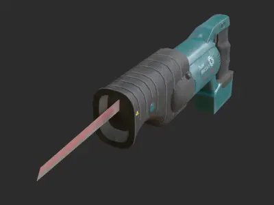 Saber Saw Low-poly 3D model