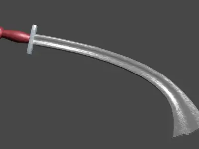 Khora sword with Xyphos handle Low-poly 3D model