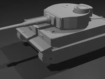 Tiger H1 Free low-poly 3D model