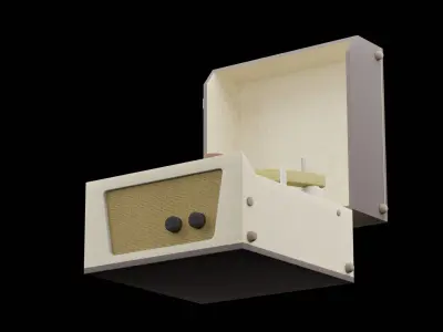 CD Record Player Low-poly 3D model