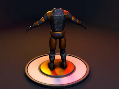  scifi costume Free low-poly 3D model