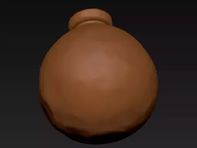 Clay Bottle 3D print model