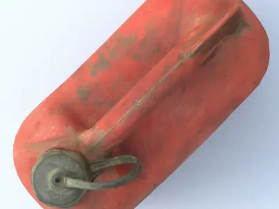 Jerrycan Low Poly fire extinguisher - fire extinguisher Low-poly 3D model