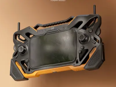 Sci-fi Controller Device X2 PBR Low-poly 3D model