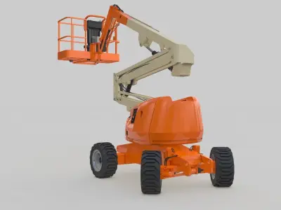 Cherry Picker Teleskopic Boom 3D model