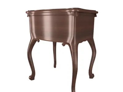 furniture 5 Antique Nightstand 3D model