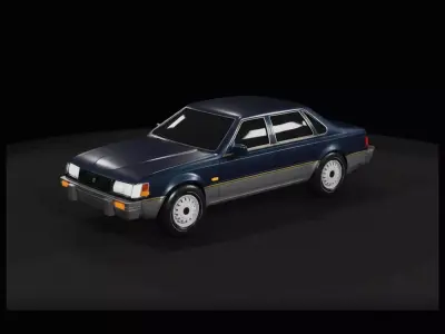 1-87 AMC Concord Sedan 1980 Print Ready STL 3D print model