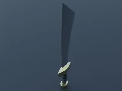 Sword Low-poly 3D model 42
