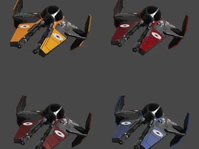 Jedi Interceptor 3D model