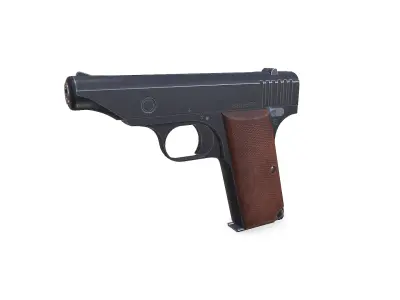 Hamada Type 1 Semi-automatic Pistol Low-poly PBR Low-poly 3D model
