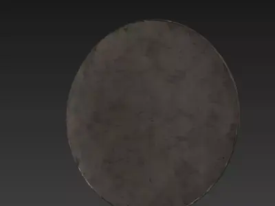 Dark Fantasy Viking Round Shield PBR Game Ready 3D model