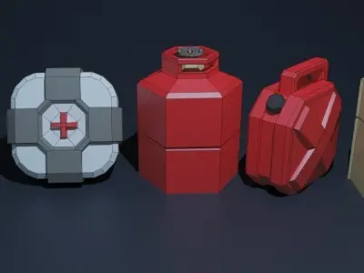 a set of 3d models for the game 3D model