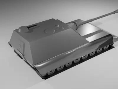 German Tank Destroyer Low-poly 3D model