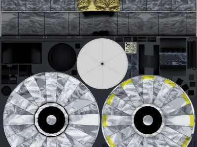 Gaia spacecraft game ready Low-poly 3D model