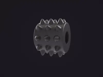 Spiked Roller 3D model