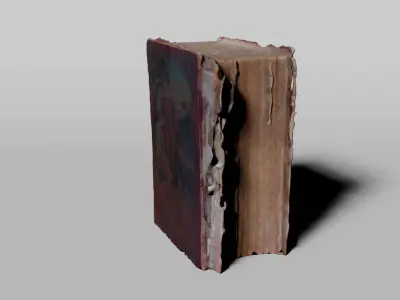 A worn old book 3D model