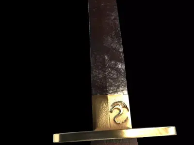Katana Samurai Sword Free 3D model purchase