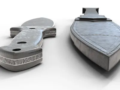 Smatchet Boker Knife Low-poly 3D model