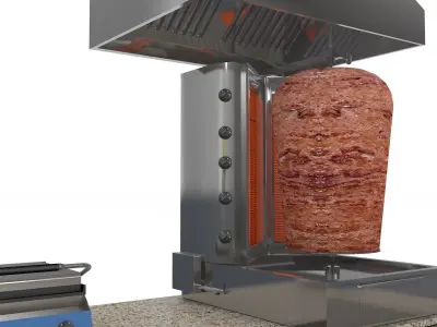 Doner Stand Cafe 3D model