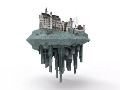 Flying Castle II 3D model