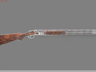 Baretta 686 Low-poly 3D model