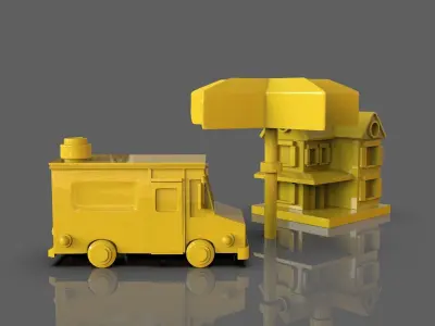 Restaurant Figurines Pack 3D print model
