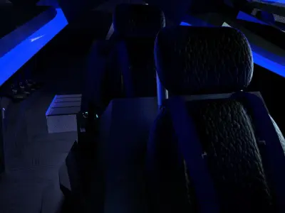 Sci-Fi Stealth Dropship and Light Gunship Hybrid 3D model