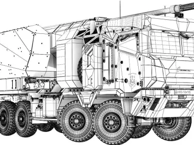 Rheinmetal HX- 10  3D model