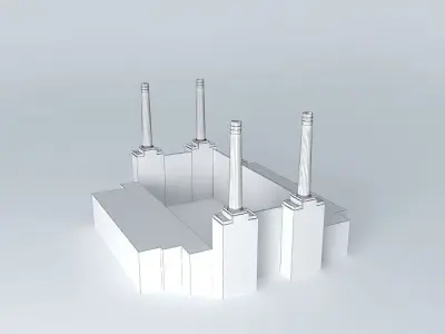 Battersea Power Station, London Free 3D model