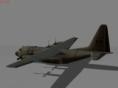 Air plane Lockhead C-130 Hercules 3D model