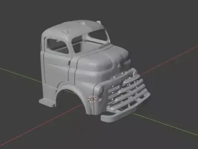 1948 Dodge COE B series truck cab 3D print model