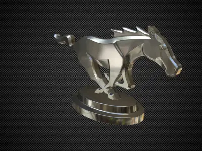 horse  logo 3D model