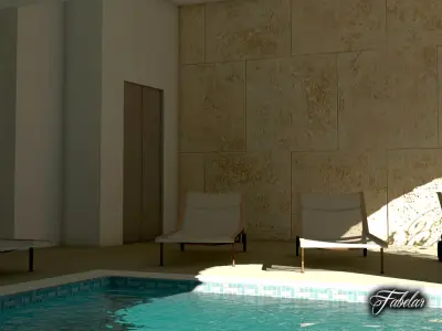 Swimming pool 3D model buy