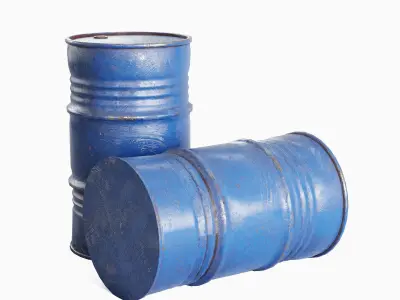 Industrial Barrel 04 Low-poly 3D model