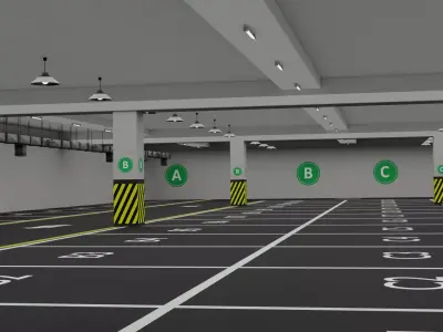 Parking Lot 3D model