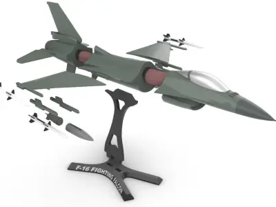 F-16 Fighting Falcon 3D print model buy