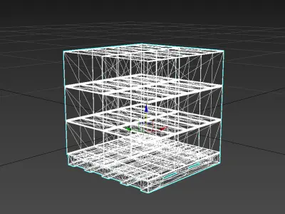 Cardboard boxes and pallet 3D model