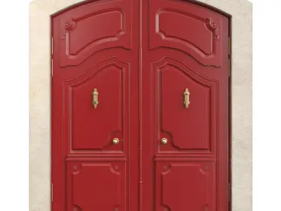 Entrance classic door 136 3D model
