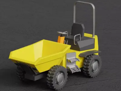 Stylised Vehicles Pack - Trucks Tractors HGVs Low-poly 3D model