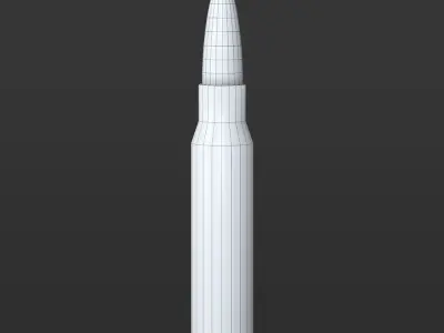 Bullet ammo Low-poly 3D model