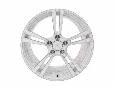 Alloy Wheel detailed 3d model  3D model