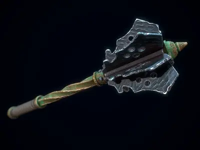 Medieval Mace Low-poly 3D model
