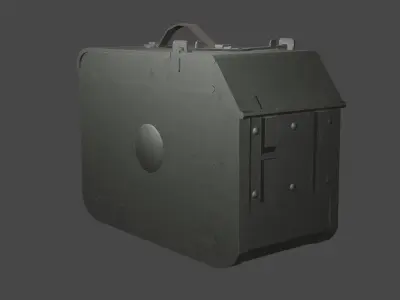 Ammo box Free low-poly 3D model purchase